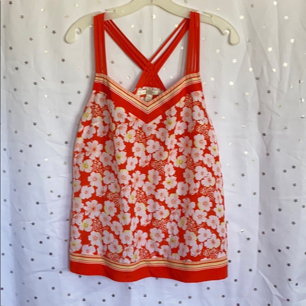 Floral halter top